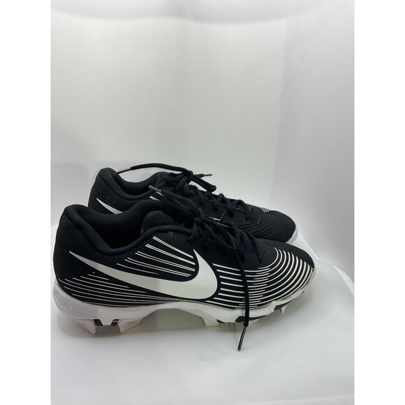 Nike Black & White Soccer Cleats With Striped Design & Lace-Up Closure size 8 - Picture 3 of 8